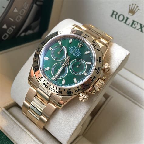 rolex gold daytona green face|daytona Rolex gold price.